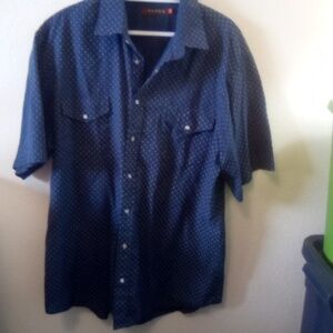 Roper snap button shirt sleeve shirt sz xl